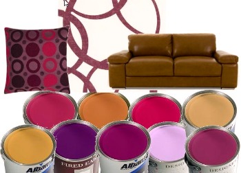 Tan And Purple Color Scheme