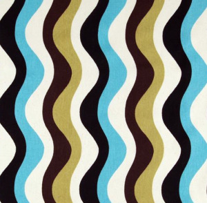 Premier Prints Waves Stripe Chocolate/Black/Natural