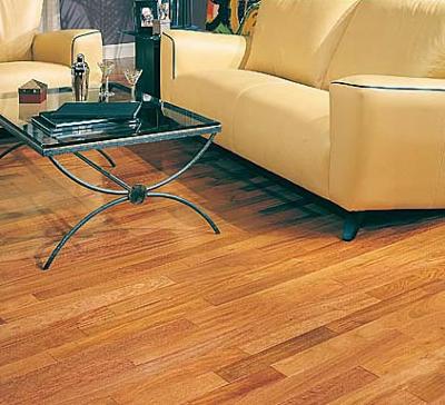 Mahogany Brown Hard Wood Floor