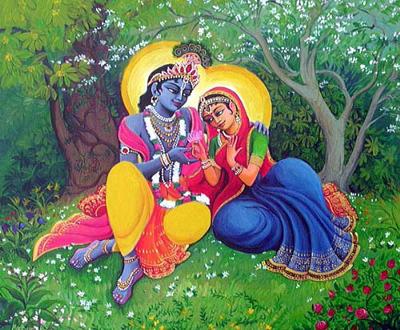 Lord Krishna And Radha