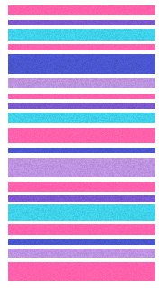 Barcode style colored wall panel