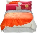 Orange pop art bedding