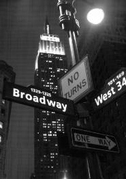 Black and white New York picture