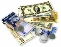 Currency notes and coins