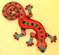 Gecko wall decoration