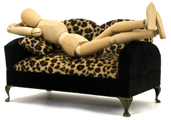 Black and Beige Sofa