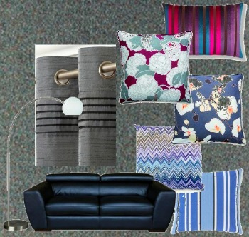 Bluey-Grey Carpet Color Scheme