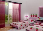 strawberry pink bedroom