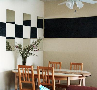 Mirror Tiles in the Dining Room