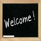 Welcome message on blackboard