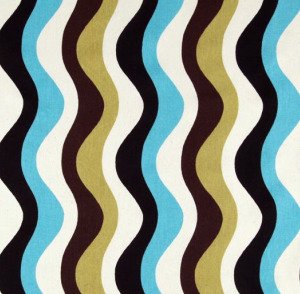 Premier Prints Waves Stripe Chocolate/Black/Natural