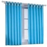 Ice blue drapes