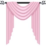 Pink scarf valance