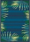 Palm patterned rug