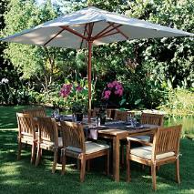 Teak patio furniture from John Lewis