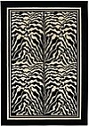 Zebra skin patterned rug