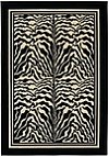 Zebra skin patterned rug